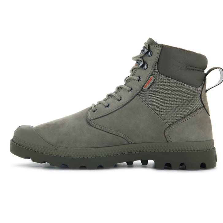 Pánské Boty Palladium Pampa Shield WP+ LUX Olivy Zelené | CZ JNV-16E